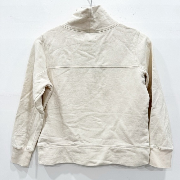 Madewell Arrowhead Lodge Funnel Neck Sweatshirt Small Cream - Picture 2 of 7